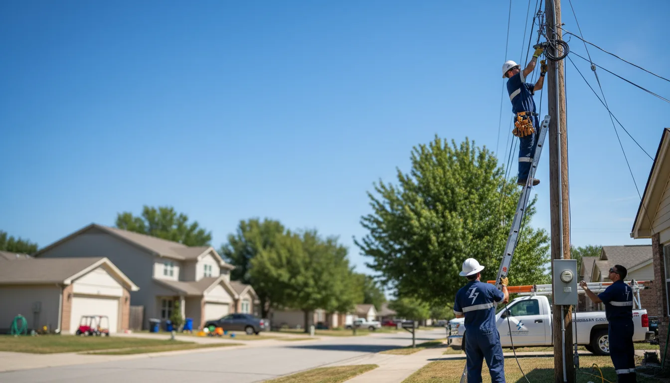 Residential electrician providing installation services in Mayville, WI